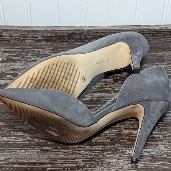 BCBGeneration Women's Gray Suede Pointed Toe Heels Size 8M - Picture 6 of 6